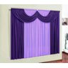 Cortina Paris Roxo e Lilás 3,00m x 2,80m - Varão Simples - 1