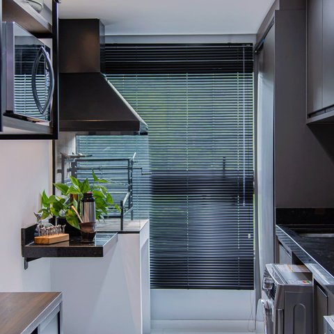 Persiana Horizontal Alumínio 25mm - ( Largura 60x Altura 60 Cm )