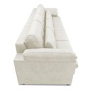 Ver imagem 7 de Sofá Retrátil Manual Sala de Estar Nolan Bipartido 339cm Conforto Premium em Couro Branco Manchado G