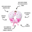 Ver imagem 3 de Almofada Amamentação Estampada Bebê Menina com Enchimento e Zíper - Bailarina Encantada