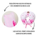 Ver imagem 7 de Almofada Amamentação Estampada Bebê Menina com Enchimento e Zíper - Bailarina Encantada