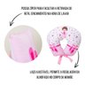 Almofada Amamentação Estampada Bebê Menina com Enchimento e Zíper - Bailarina Encantada - 7
