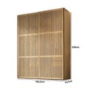 Ver imagem 4 de Guarda-Roupas Nilo 183,3cm 2 Portas de Correr Ripada Olmo