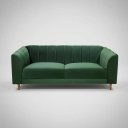Ver imagem 1 de Namoradeira 3 Lugares Camel 210 cm Veludo Verde