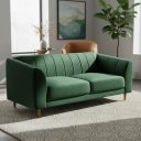 Ver imagem 3 de Namoradeira 3 Lugares Camel 210 cm Veludo Verde