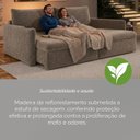 Ver imagem 6 de Sofá Cama Retrátil 200cm 03 Lugares Resplendor