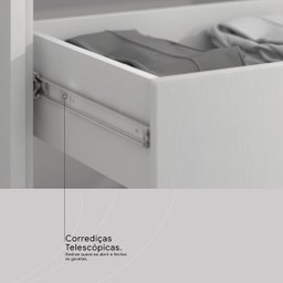 Sapateira Multiuso Estante com Espelho Grife - Nanda Decor:branco - 7
