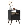 Mesa de Cabeceira Retrô Wood New:preto - 2