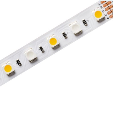 Fita Rgbw 24v Pro 12w/m 12mm Rolo 5m +controle Stella