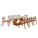 Ver imagem 3 de Conjunto de Jantar Ane 8 Lugares Cadeiras Eva Premium Imbuia 220cm Mobillare