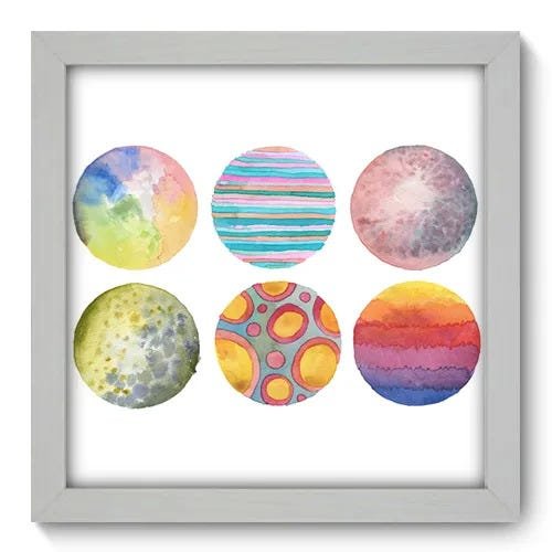Quadro Decorativo - Bolas - 22cm x 22cm - 044qnaab - 1