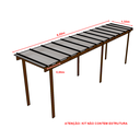 Ver imagem 2 de Cobertura Policarbonato Alveolar 8,00m x 1,50m - Branco 6mm