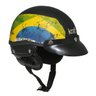 Capacete Kraft Esporte Brasil Preto G - Coquinho Custom - 1