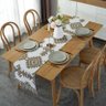 Linho de algodão de luxo corredor mesa buffalo xadrez borla mesa de casamento decoração chá café mes - 1