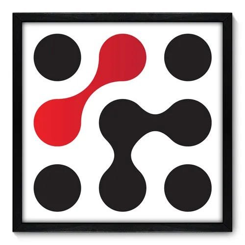Quadro Decorativo - Bolas - 50cm x 50cm - 046qnacp - 1