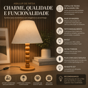 Ver imagem 4 de Abajur Bola Grande Madeira Iluminção Aconchegante Cúpula Chinesa