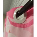 Ver imagem 3 de Cortina Infantil Estampada 2,60x1,50m Nuvens Rosa Menina
