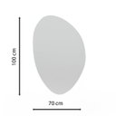 Ver imagem 2 de Espelho Multiuso Lapidado Pendurador Led Branco 100x70cm Orgânico GG