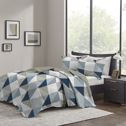 Colcha Ultrassônica - Queen Size - 150 Fios - Paris 24 - Dupla Face - c/ Porta Travesseiro - Corttex