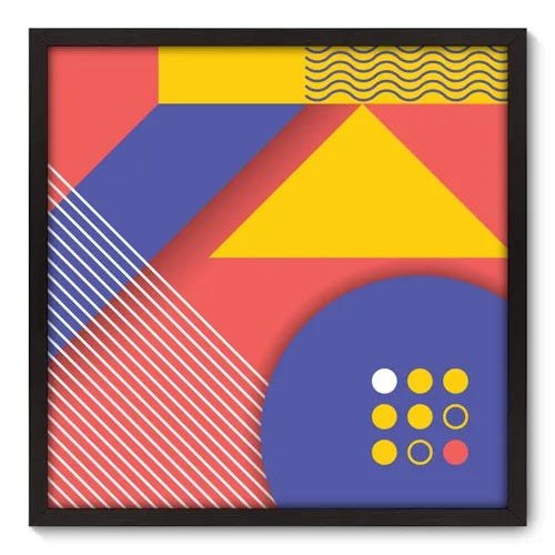 Quadro Decorativo - Abstrato - 70cm x 70cm - 062qnadp - 1