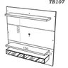 Painel para TV até 50 Polegadas 2 Gavetas Espelhadas com LED Tb107E Moderno Dalla Costa - 2