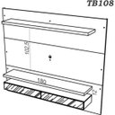 Ver imagem 3 de Painel para TV até 65 Polegadas com LED e Espelho Tamburato TB108E Dalla Costa