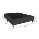 Ver imagem 2 de Base Box para Colchão Casal Arezzo Umaflex 188cm X 138cm