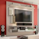 Ver imagem 1 de Painel Home para TV até 52 Polegadas 2 Gavetas Espelhadas 2 Nichos e LED TB109E Dalla Costa