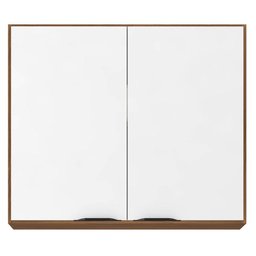 Armário Aéreo para Cozinha Firenze 2 Portas Amêndola Branco - Demóbile - 2