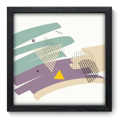Quadro Decorativo - Abstrato - 33cm x 33cm - 105qnabp - 1