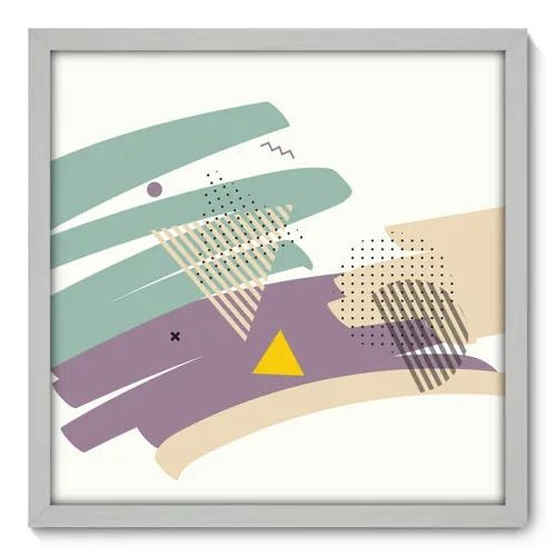 Quadro Decorativo - Abstrato - 50cm x 50cm - 105qnacb - 1