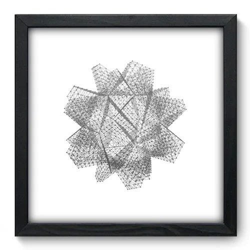 Quadro Decorativo - Abstrato - 33cm x 33cm - 142qnabp - 1