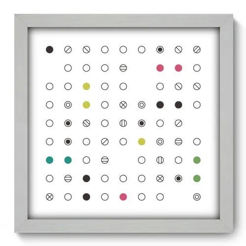 Quadro Decorativo - Abstrato - 33cm x 33cm - 128qnabb - 1