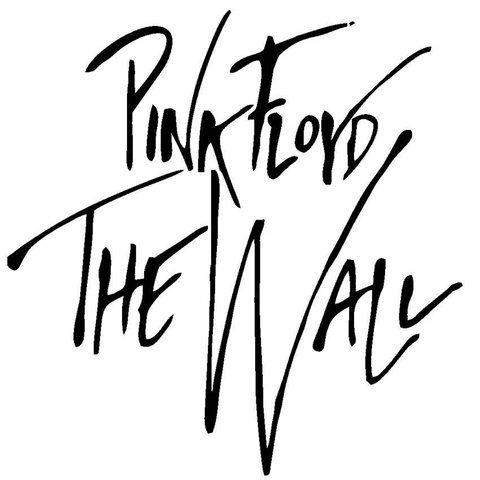 Adesivo The Wall Pink Floyd Parede Decoração Parede:preto