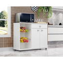 Ver imagem 2 de Balcão Fruteira Renata Microondas Bebedouro 2 Portas 1 Gaveta - Branco