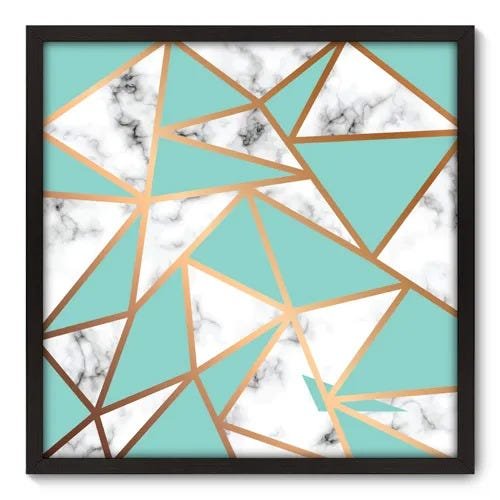 Quadro Decorativo - Mármore - 70cm x 70cm - 155qnadp - 1
