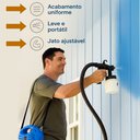 Ver imagem 5 de Paint Pistola de Pintura Mazzilli 650w – Acabamento Profissional, Portátil, com Compressor e Alça