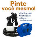 Ver imagem 3 de Paint Pistola de Pintura Mazzilli 650w – Acabamento Profissional, Portátil, com Compressor e Alça