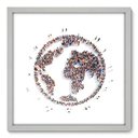 Ver imagem 1 de Quadro Decorativo - Mundo - 50cm x 50cm - 041qndcb
