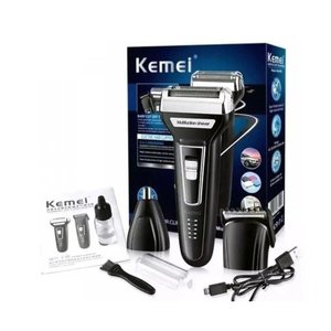 Aparador De Barba E Depilador Kemei 6558 Eletric Hair 3 Em 1