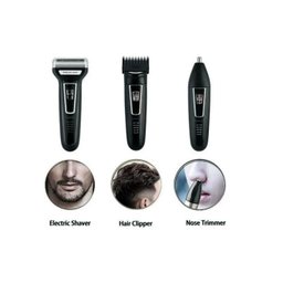 Aparador De Barba E Depilador Kemei 6558 Eletric Hair 3 Em 1 - 3