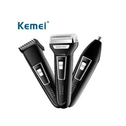 Aparador De Barba E Depilador Kemei 6558 Eletric Hair 3 Em 1 - 2