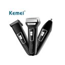 Ver imagem 2 de Aparador De Barba E Depilador Kemei 6558 Eletric Hair 3 Em 1