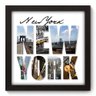 Quadro Decorativo - New York - 22cm x 22cm - 015qnmap - 1
