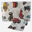 Ver imagem 1 de Jogo Cama Lençol Diverkids Solteiro Infantil Malha Soft 100% Algodão 2 Peças - Carros Vermelho