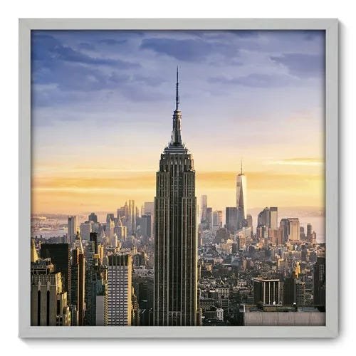 Quadro Decorativo - Empire State - 70cm x 70cm - 049qnmdb - 1