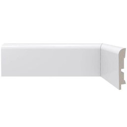 Rodapé de Poliestireno 7cm x 15mm x 2,40m Liso Moderna 446 Santa Luzia - 1 Rodapé de Poliestireno 7cm x 15mm x 2,40m Liso Moderna 446 Santa Luzia - 1