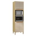 Ver imagem 1 de Armario Cozinha Paneleiro Munique com 4 Portas Wood Madeirado/reflecta