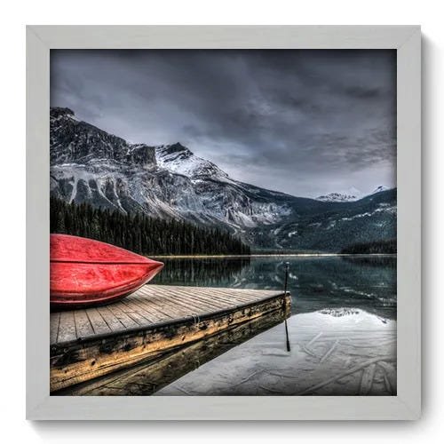 Quadro Decorativo - Lago - 33cm x 33cm - 098qnpbb - 1