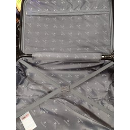 Conjunto 3 Malas Viagem Rígida Cinza C/ Rodas Duplas 360º P, M, G, de Bordo, média, grande Fibra ABS - 9